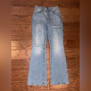 Urban Outfitters BDG Stretch High-Rise Flare Distressed Jeans Size 28